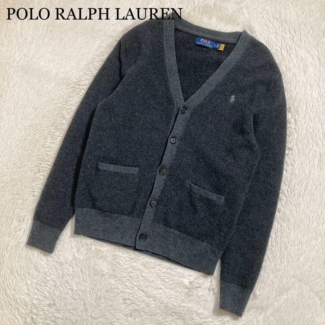 美品 POLO RALPH LAUREN ポロラルフローレン ニットカーディガン セーター ウール ポニーロゴ