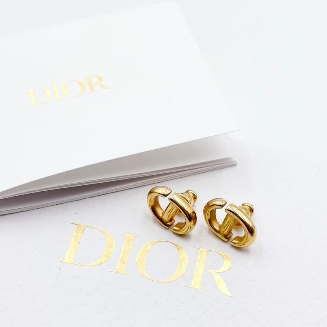 Dior クリスチャンディオール　CD NAVY スタッドピアス