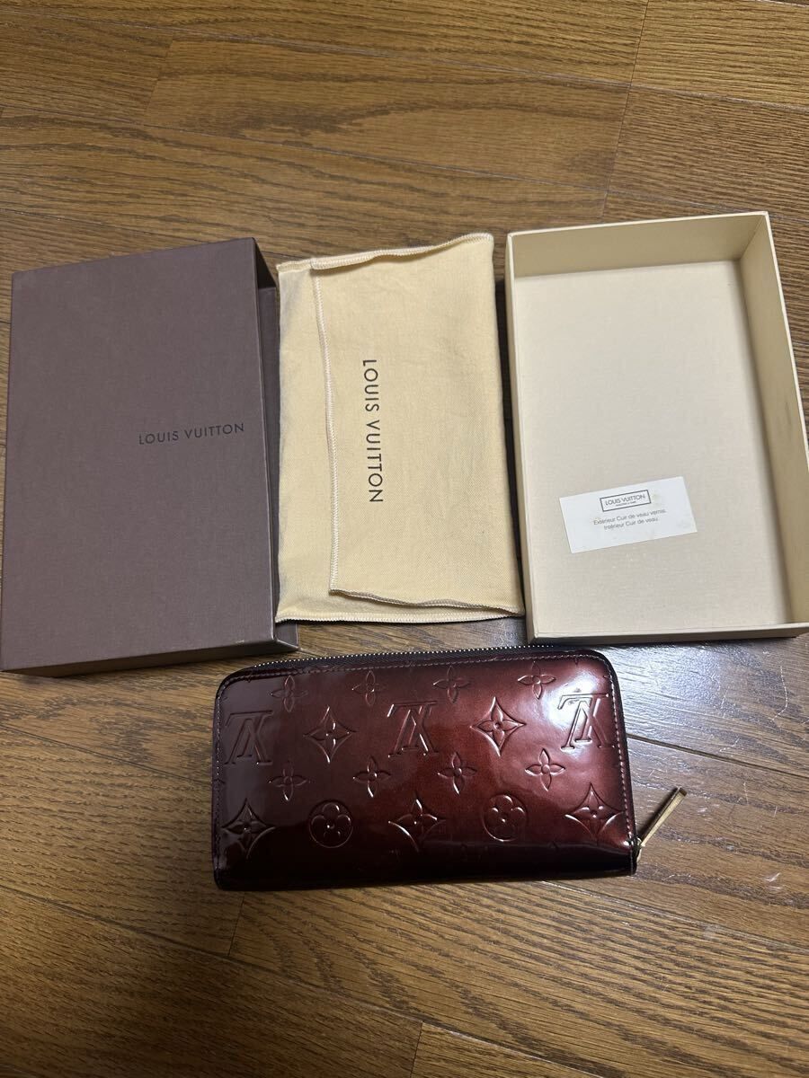 ヴェルニ　長財布　アマラント　箱付き ルイヴィトン◇ヴェルニ◇アマラント◇折長財布 - メルカリ