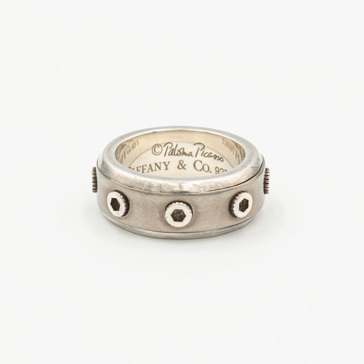 ティファニー ターボリンク リング 8号 シルバー チタン パロマ ピカソ Tiffany