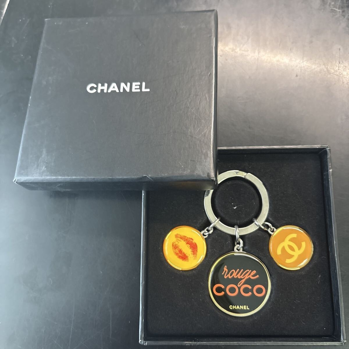 新品 未使用非売品 CHANEL シャネル キーホルダー チャーム キーリング ルージュココ ROUGE COCO ノベルティ