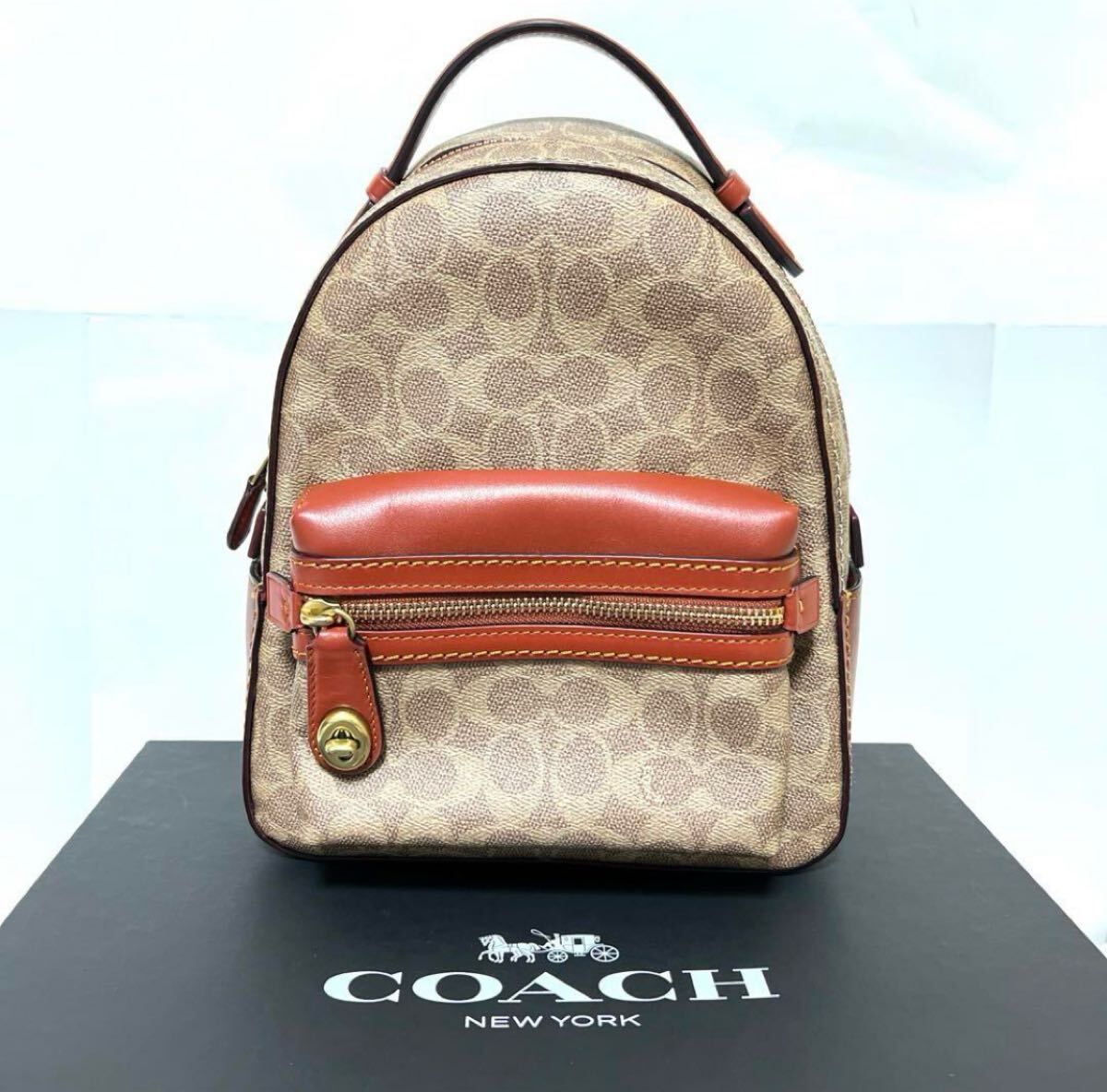 新品未使用】COACH/コーチ バックパック シグネチャー リュック