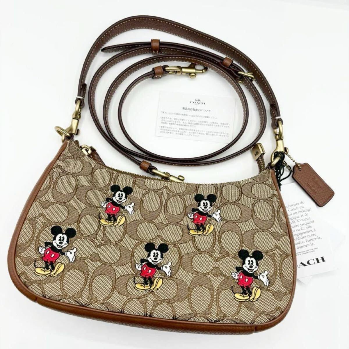 【DISNEY X COACH】テリ ショルダー！ミッキーマウス！シグネチャー！