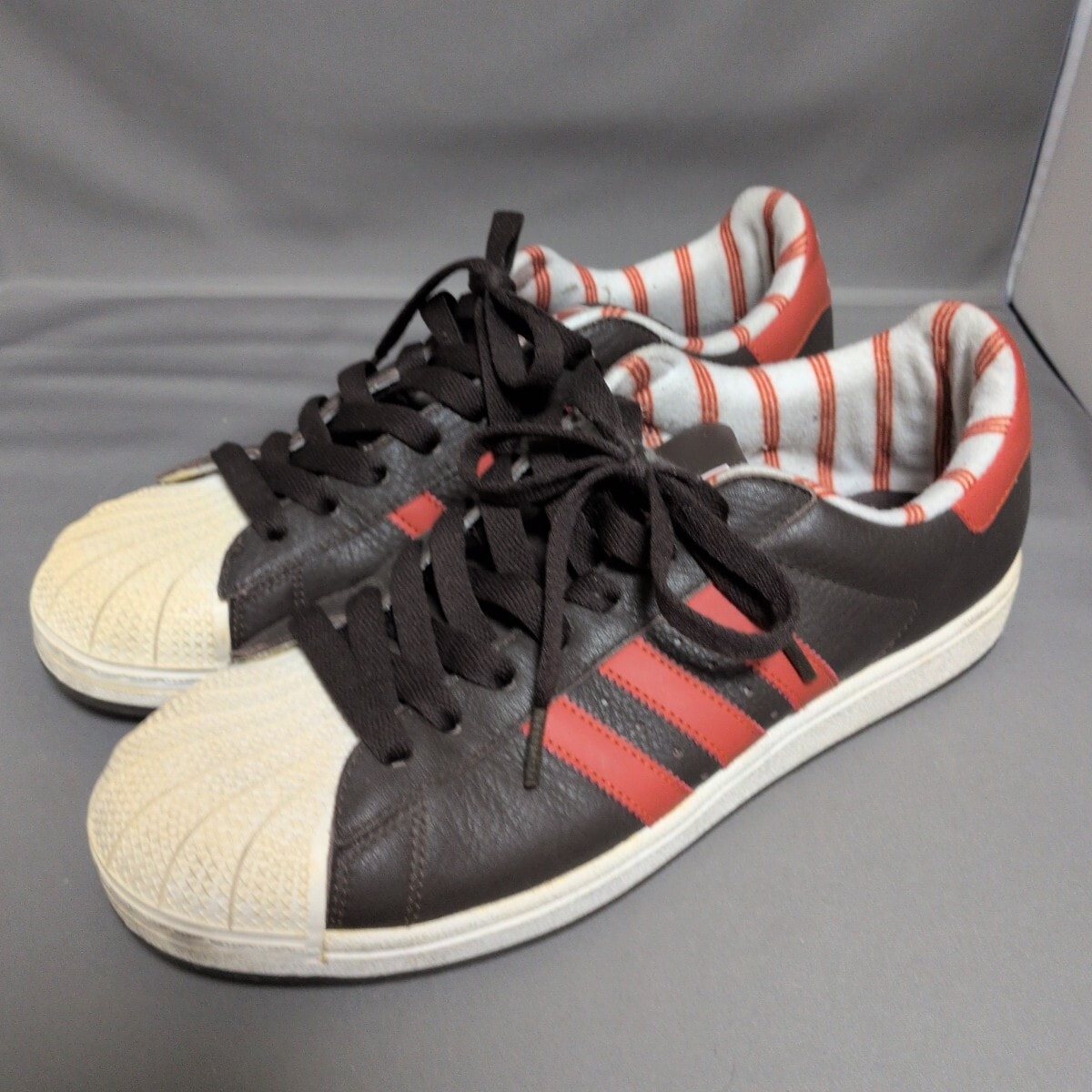 【割引】adidas アディダス★SUPERSTARⅡ スーパースターⅡ★ダークブラウン/オレンジ★28センチ