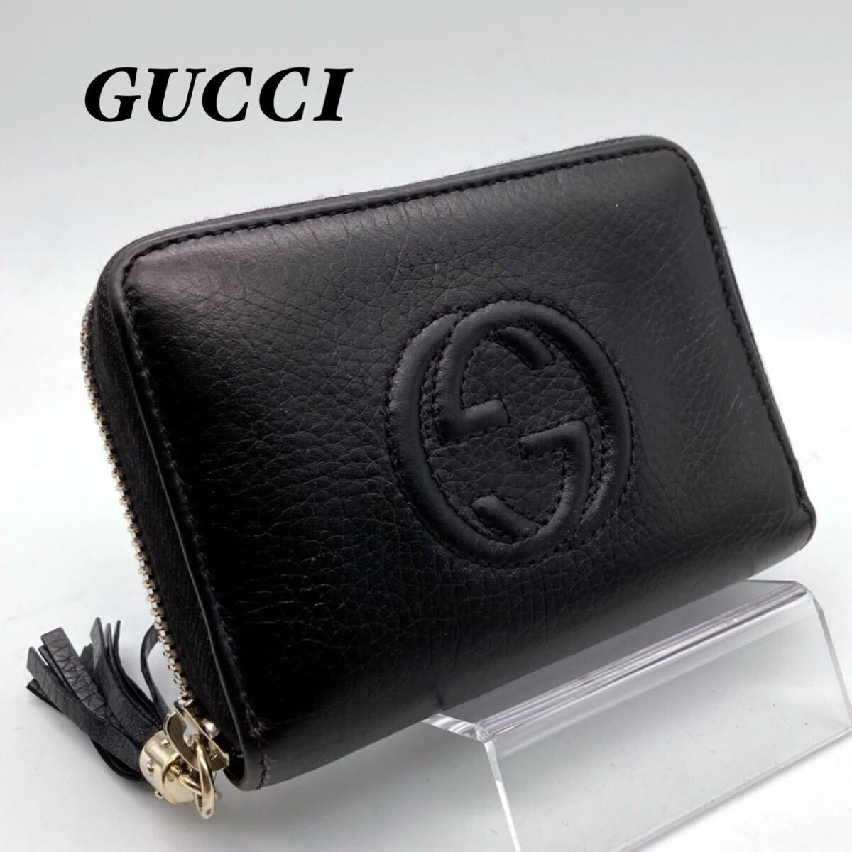 C (やや傷や汚れあり)】GUCCI（グッチ）マイクログッチシマ 長財布