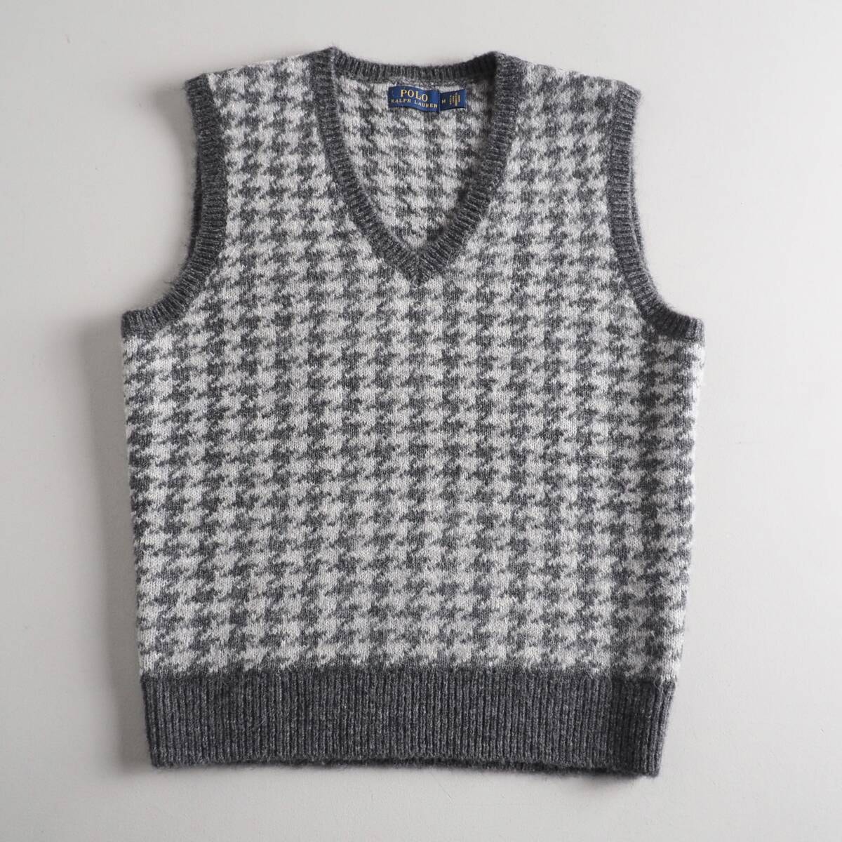 ラルフローレン　Ralph Lauren　正規品　ベスト　ニット　千鳥格子柄　美品　メンズ