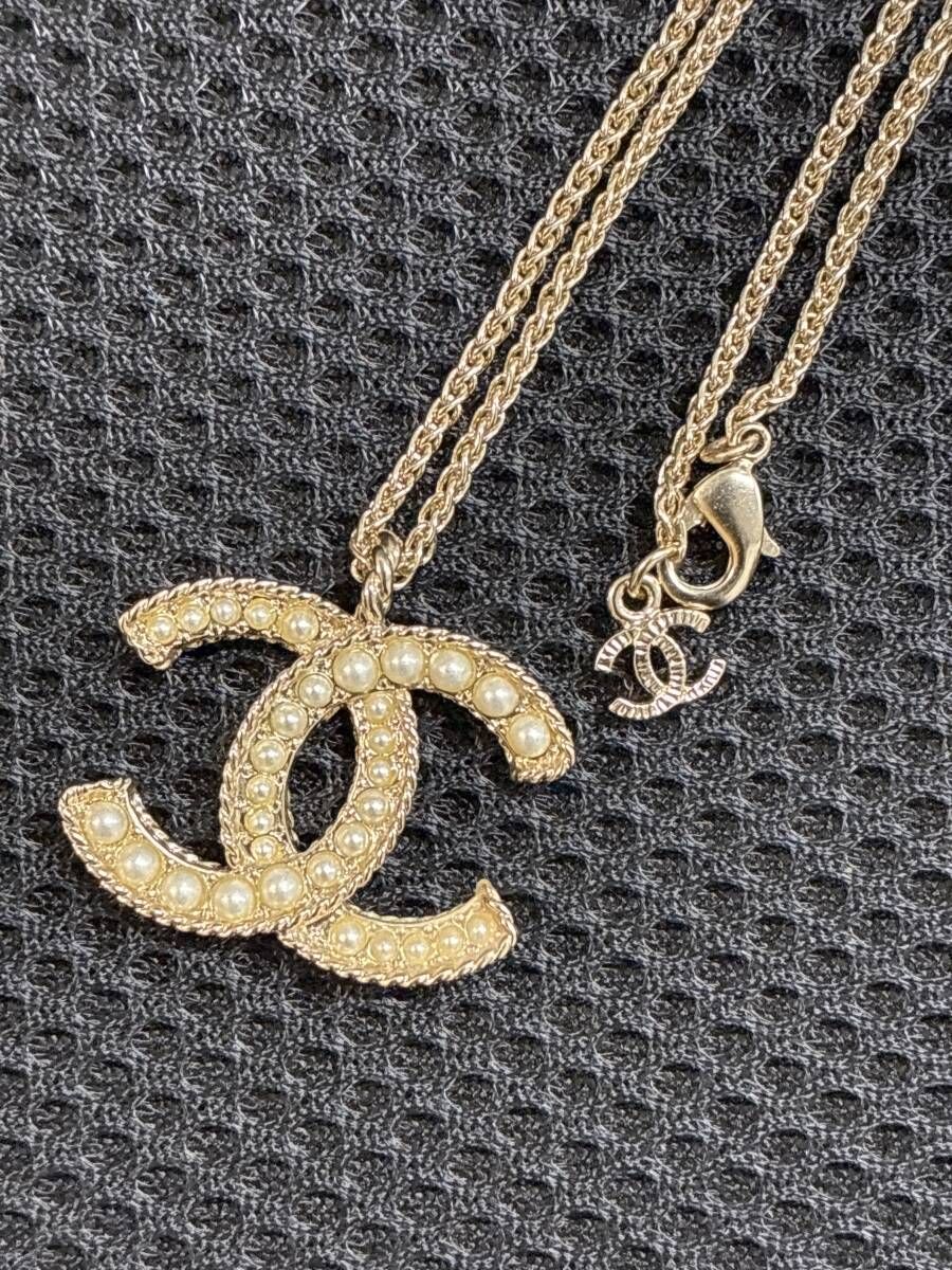 CHANEL ココマーク　パールネックレス