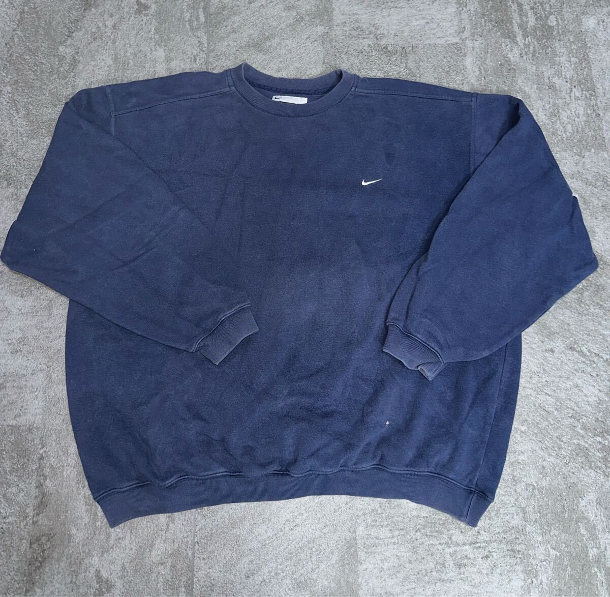 【希少・90s】NIKE ナイキ スウェット XXL ネイビー ヨーロッパ製