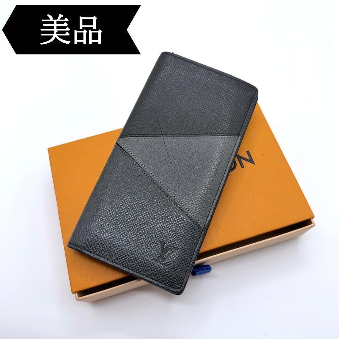 傷や汚れあり】◇ルイヴィトン◇タイガ/ポルトフォイユブラザNM