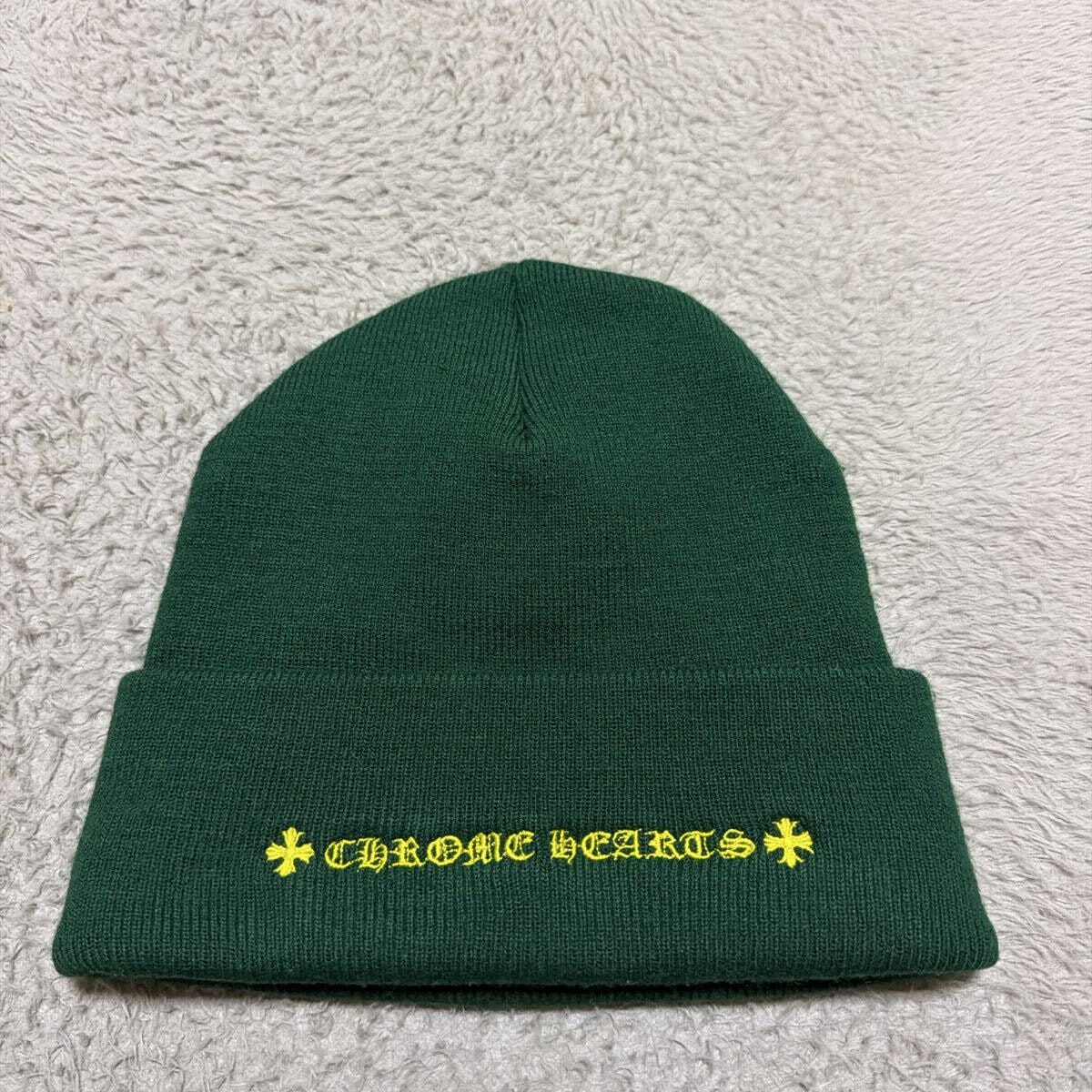 国内正規品　CHROME HEARTS MATTY BOY SPEC BEANIE ビーニー　ニットキャップ　セメタリークロス　クロス