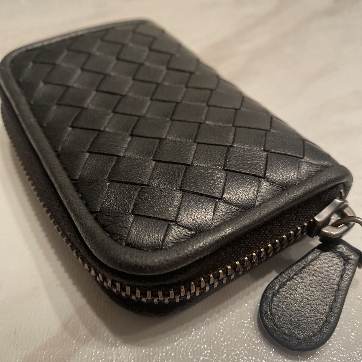 大人気！極美品！送料込み！ BOTTEGA VENETA ボッテガヴェネタ イントレチャート コインケース コンパクトウォレット 小銭入れ ミニ財布