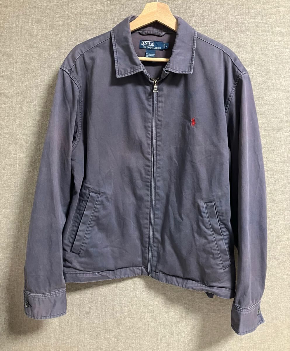 90s Polo by Ralph Lauren スイングトップ L 茄子紺 ナスコン