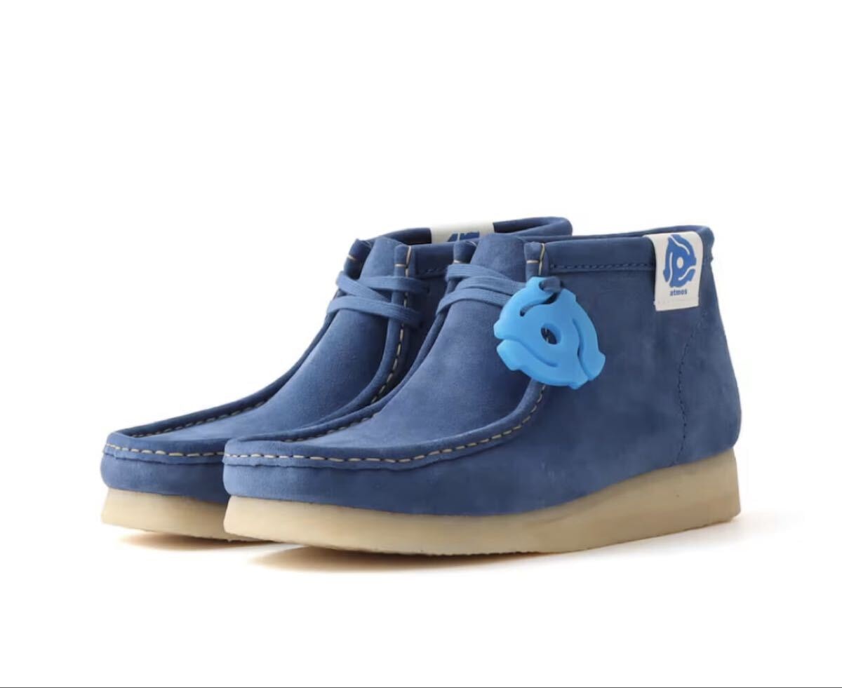 CLARKS Wallabee BT Manhattan Records atmos Blue Suede / 25.0cm