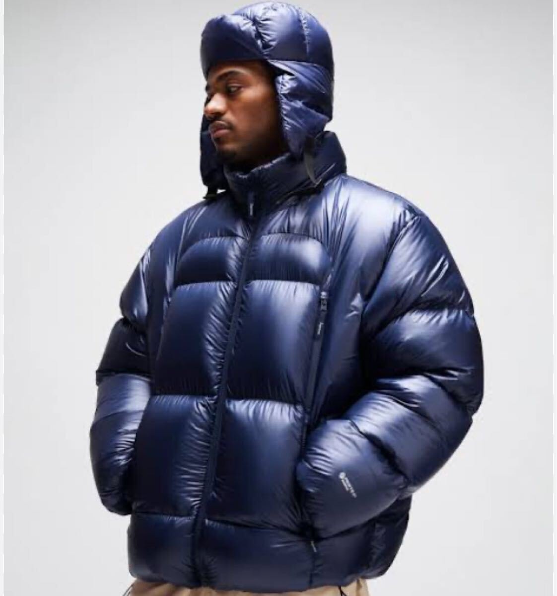 Supreme Featherweight Down Puffer Jacket Navy23AW Lサイズ　シュプリーム フェザーウェイト ダウン パファー ジャケット ネイビー