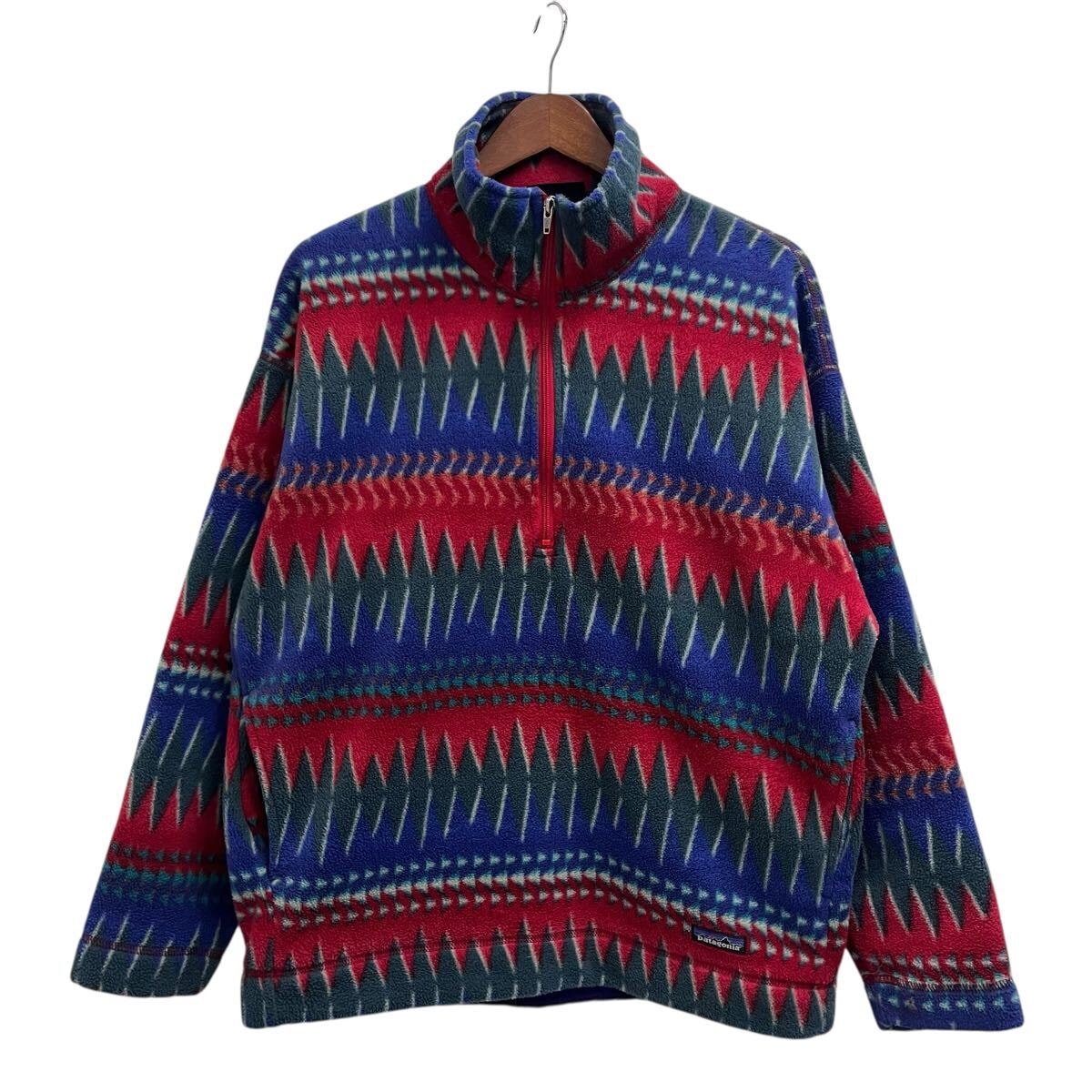 90s patagonia/ミネハハ/ハーフジップ/シンチラフリース/USA製/Mサイズ/パタゴニア/25225