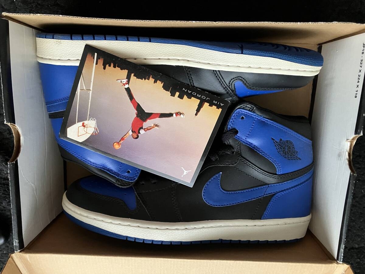 【未使用品】2001年製エアジョーダン１ロイヤル(青×黒)人気色　136066 041