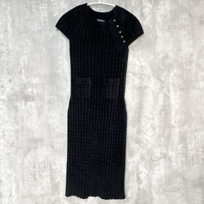 B (目立った傷や汚れなし)】CHANEL CHANEL ニット ワンピース B (目立った傷や汚れなし)】CHANEL CHANEL ニット ワンピース