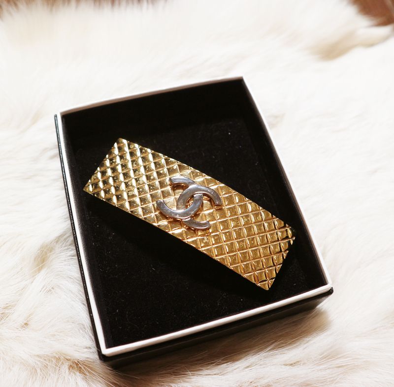 ◇シャネル◇CHANEL　ココマーク　　バレッタ　ゴールド　ヴィンテージ