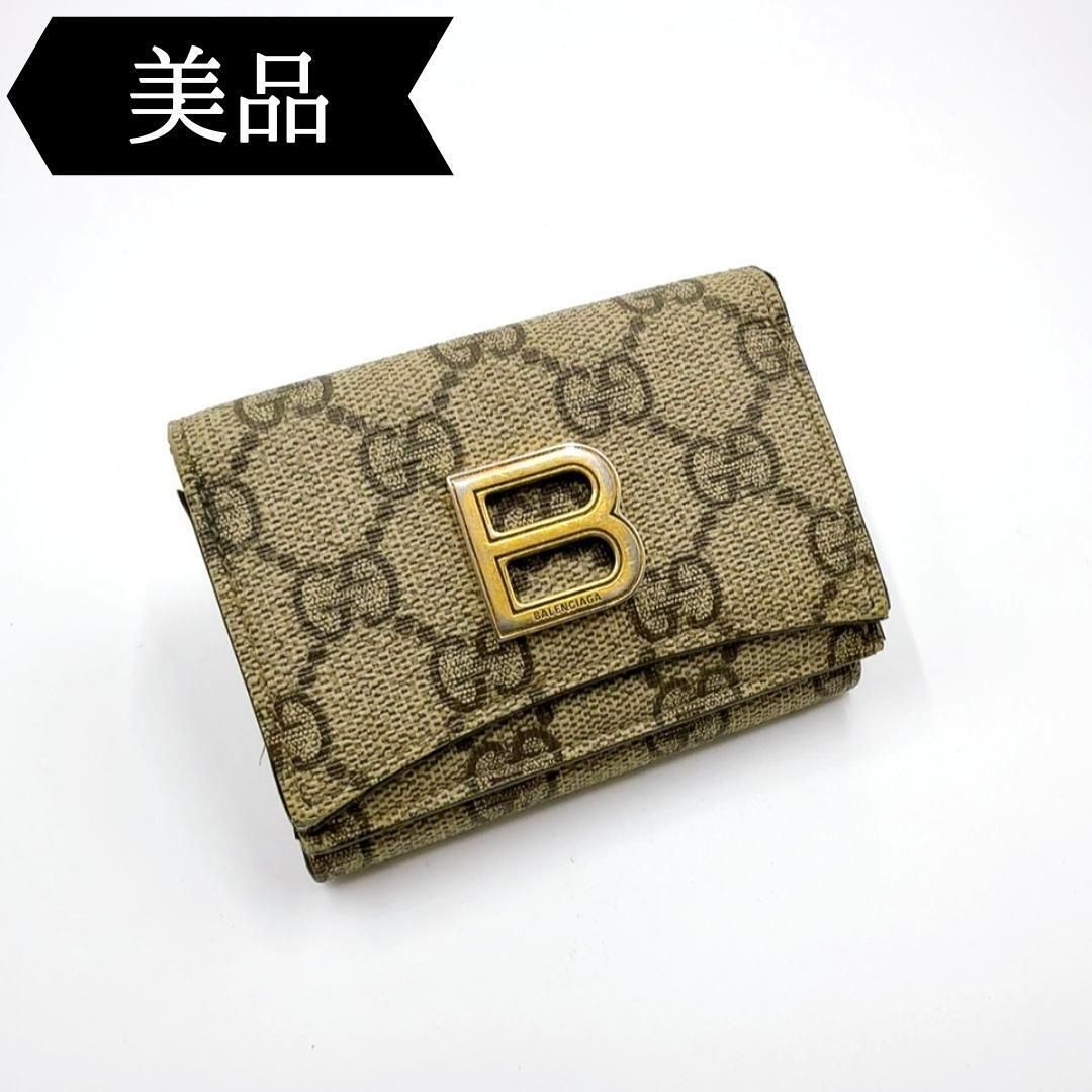 ◇グッチ×バレンシアガ◇681700/三つ折り財布/ブランド/ウォレット