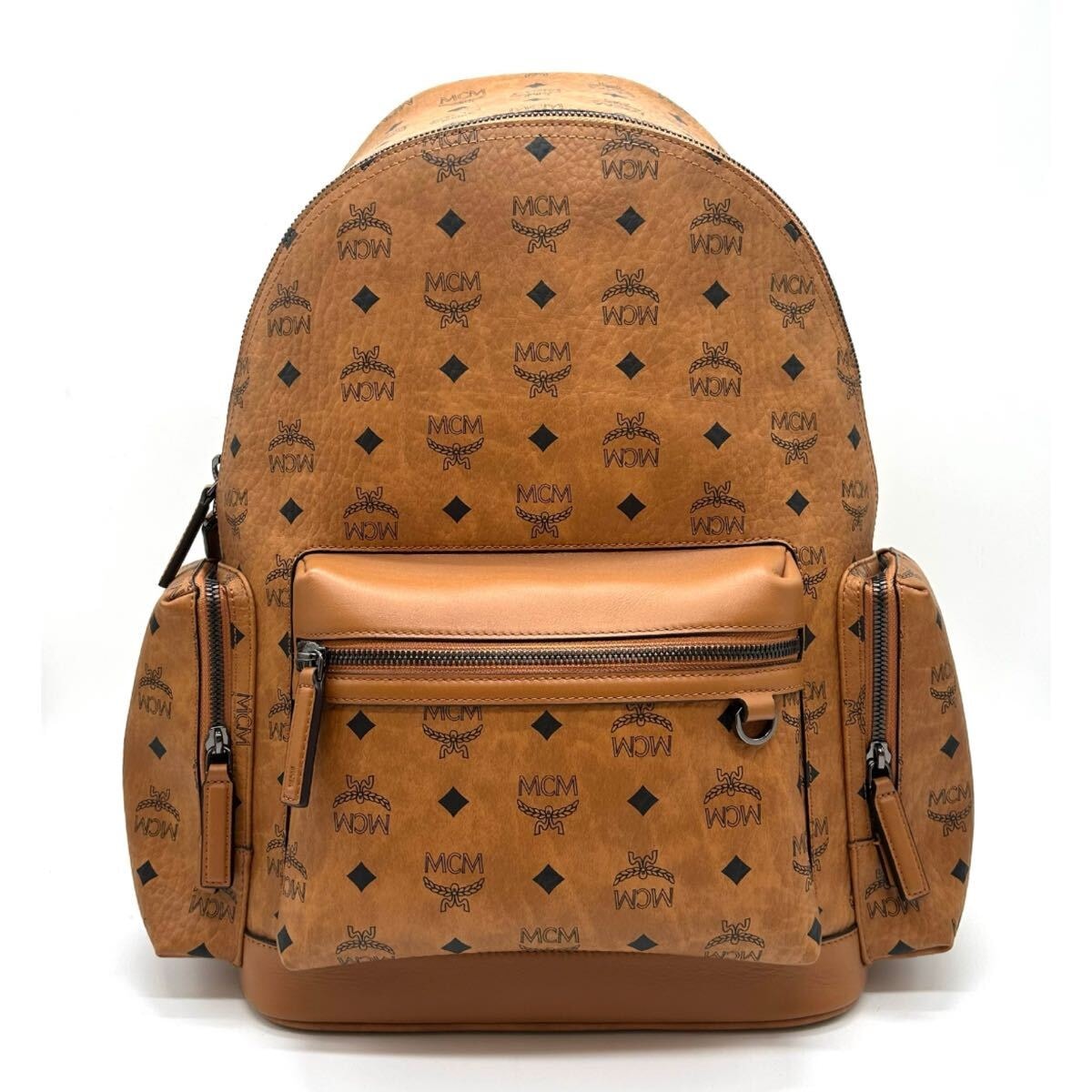 MCM エムシーエム　ヴィセトス　バックパック　スターク　ミディアム　リュック　コニャック　メンズ　レディース ブラウン
