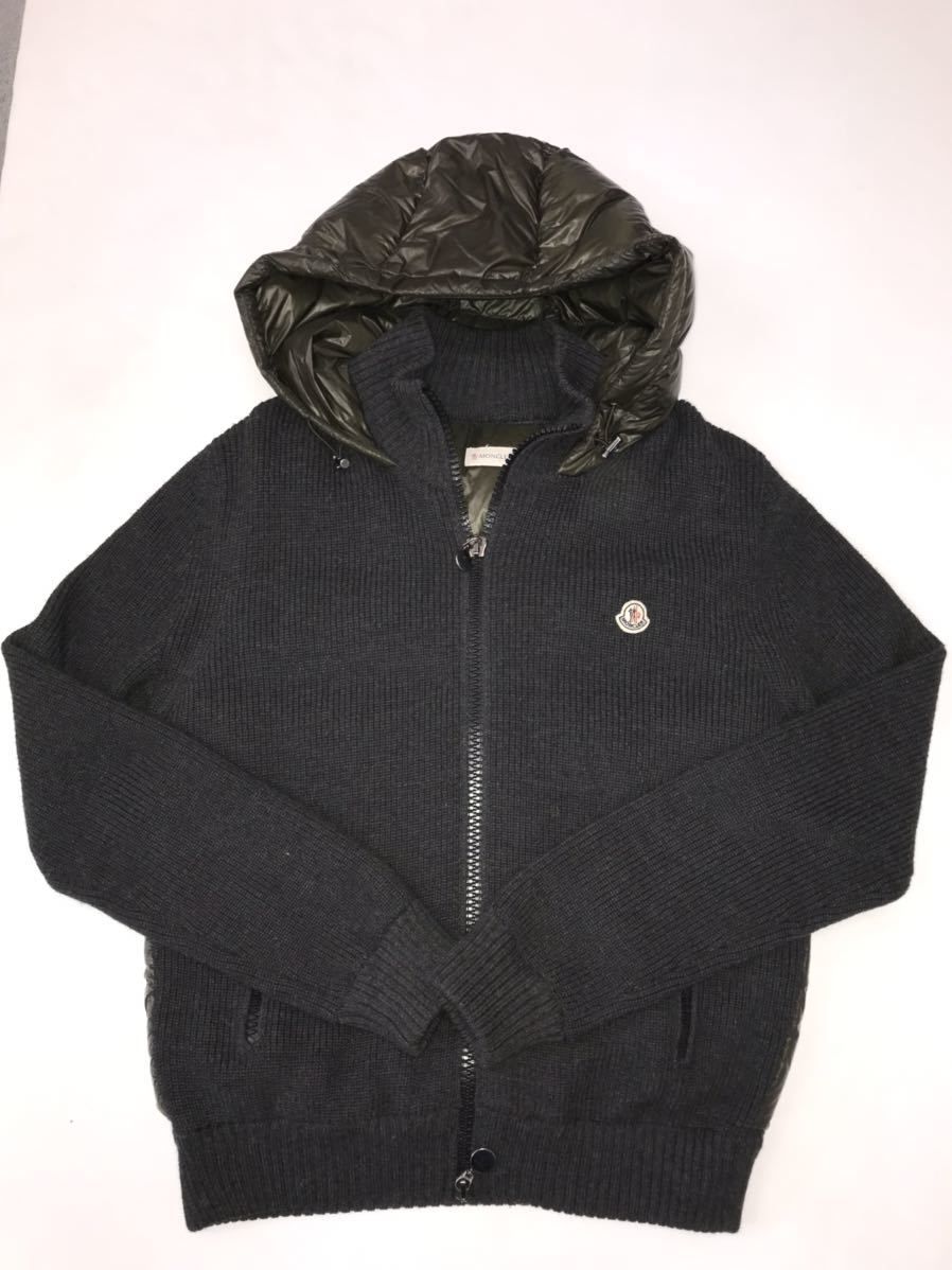 処分価格 美品 モンクレール ニット ダウン サイズM