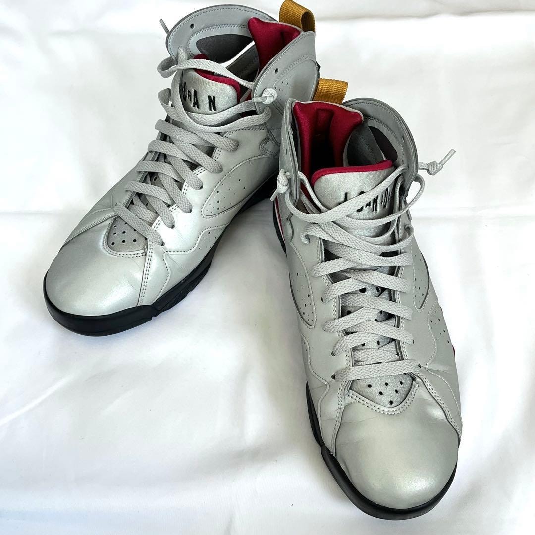 【美品】NIKE ナイキ エアジョーダン7 リフレクティブカーディナル 27.5