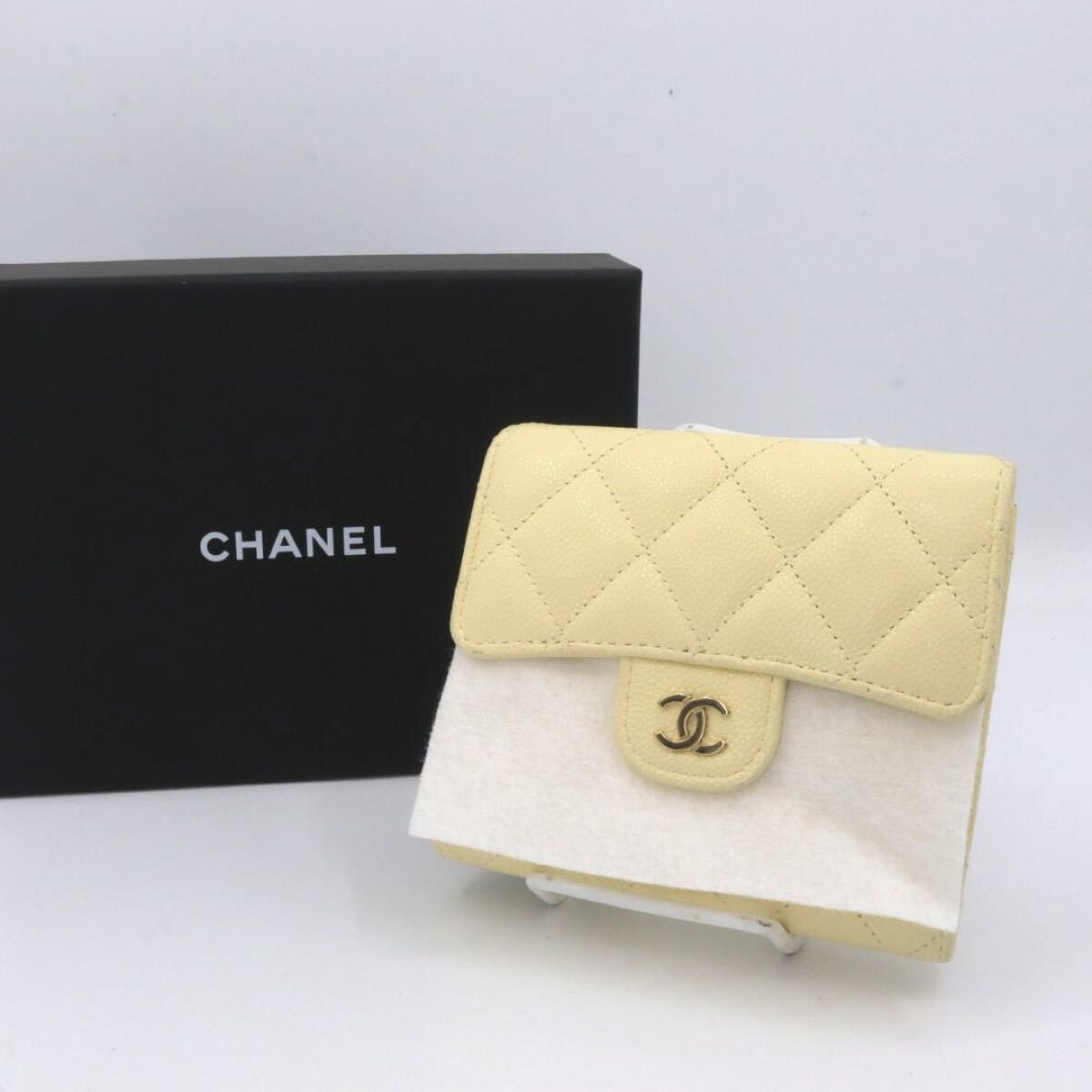 B (目立った傷や汚れなし)】CHANEL 新型 美品 シャネル キャビアスキン