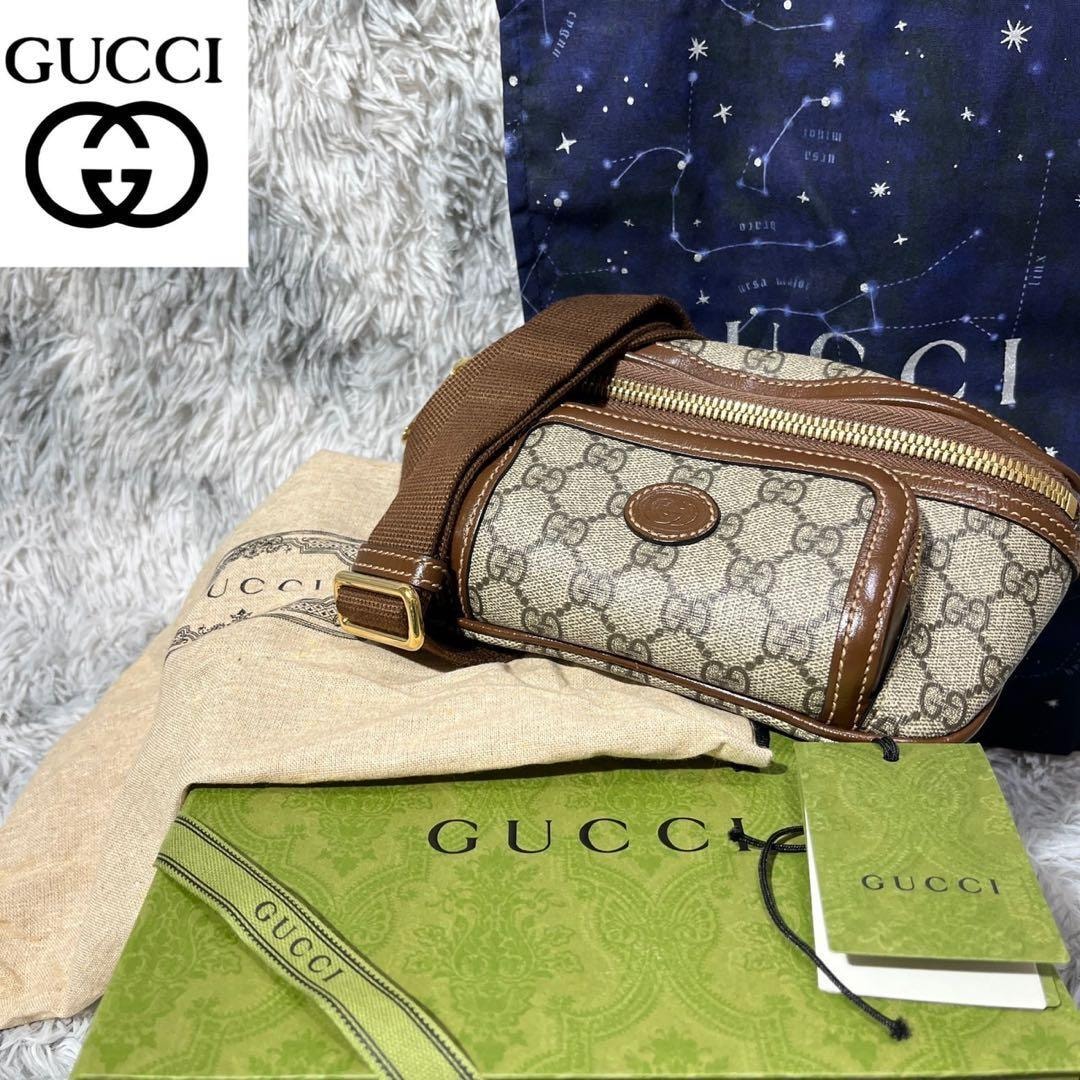 [大人気]　グッチ　GUCCI　ボディバッグ　GGシュプリーム　ウエストバッグ