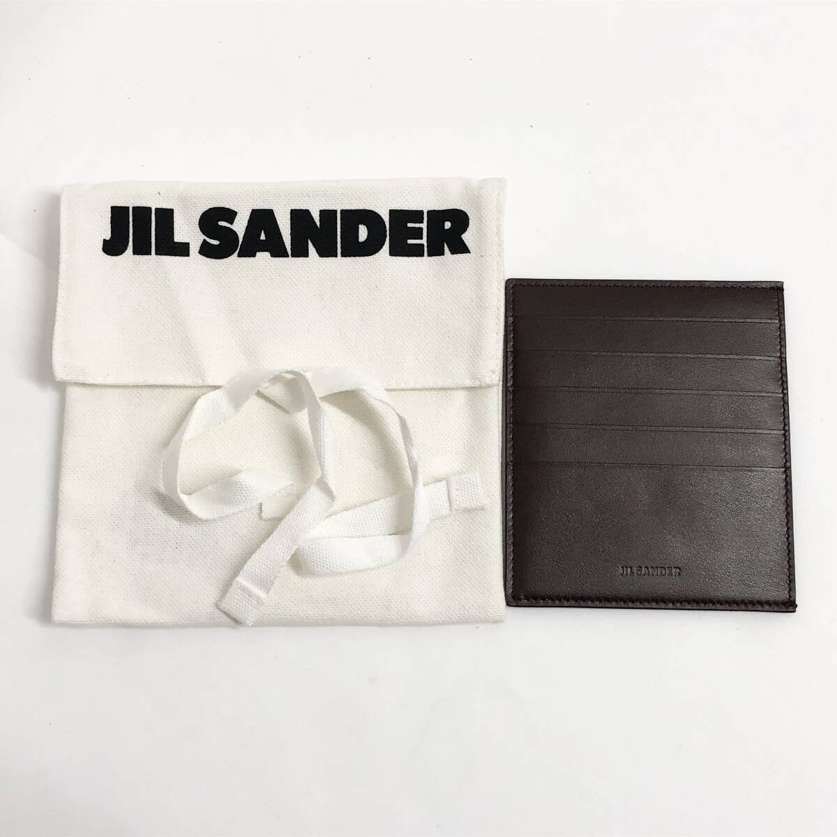 ○★新品未使用　JIL SANDER （ジルサンダー）　カードケース　ブラウン系★○