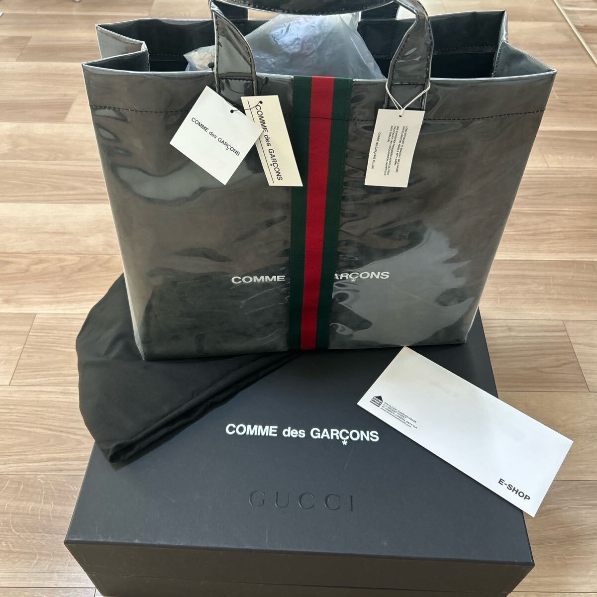 COMME des GARCONS x Onitsuka Tiger Nylon Tote Bag 