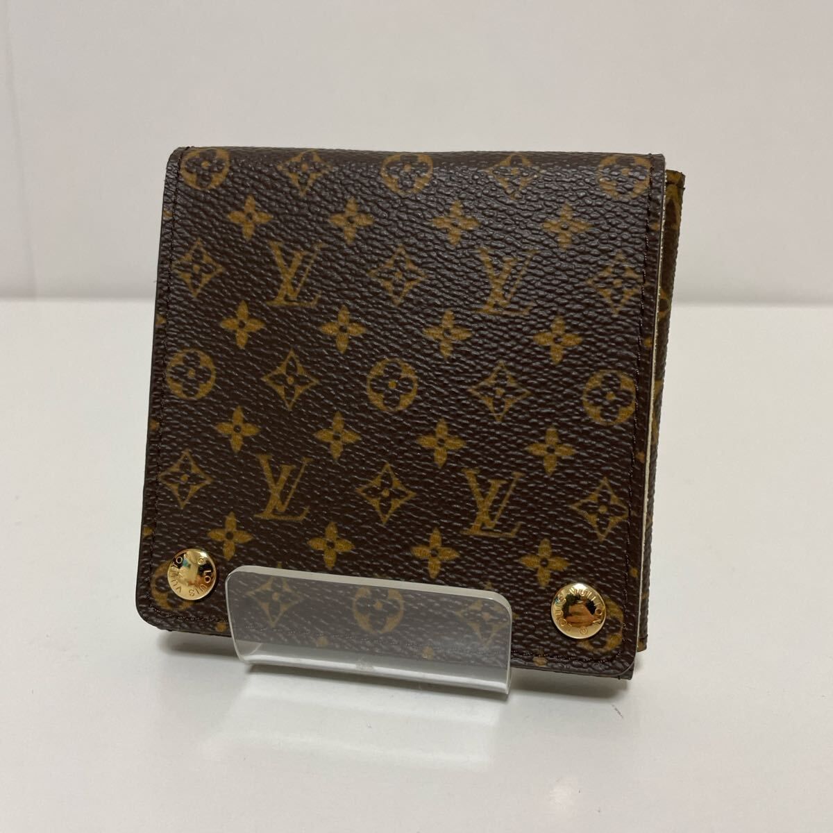 LOUIS VUITTON ルイヴィトン モノグラム ジュエリーケース ゴールド金具 アクセサリー ネックレス 中古