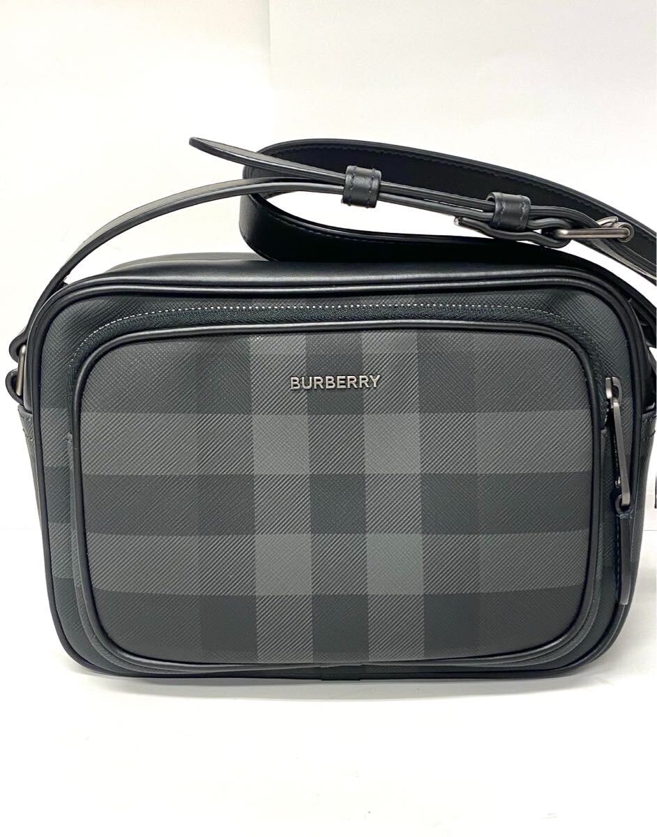 極美品　定価16.5万　BURBERRY バーバリー 8074099　パディ クロスボディバッグ ショルダーバッグ ブラック レザー