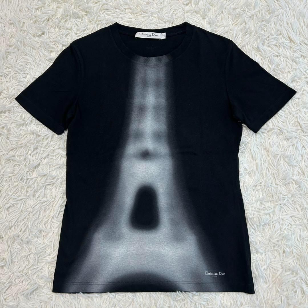 美品✨希少 24SS Dior Eiffel Tower Tシャツ　ブラック 目立った傷や汚れなし】美品 希少 24SS Dior クリスチャン