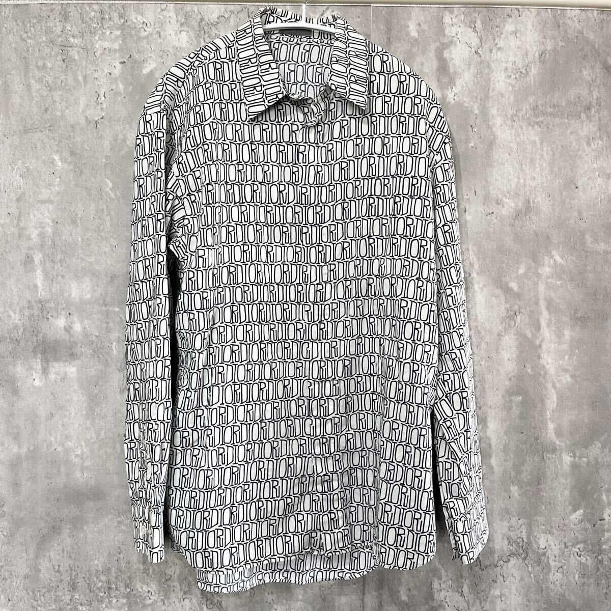 ディオール×ステューシー　総柄　シャツ サイズ39