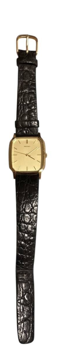 SEIKO　セイコー　5P31-519A　出光興産 創業80周年記念品　刻印あり　平成３年　クォーツ　QZ シンプル【電池交換済み】