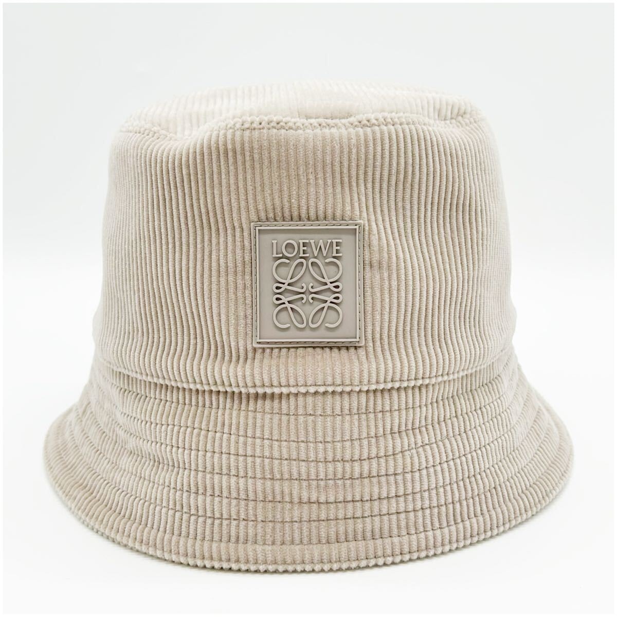 【美品】LOEWE ベージュ バケットハット 59 美品】LOEWE ベージュ バケットハット 59