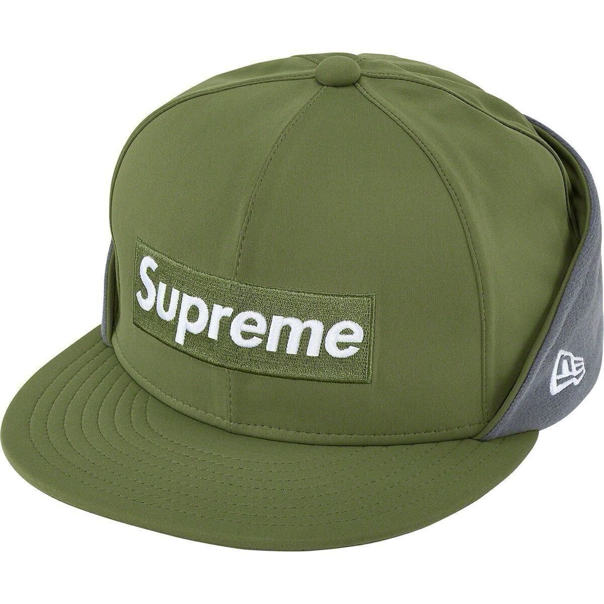 supreme WINDSTOPPER Earflap Box Logo New Era Dark Olive 7-3/8 58.7cm シュプリーム ニューエラ ウインドストッパー 25 AW FW green
