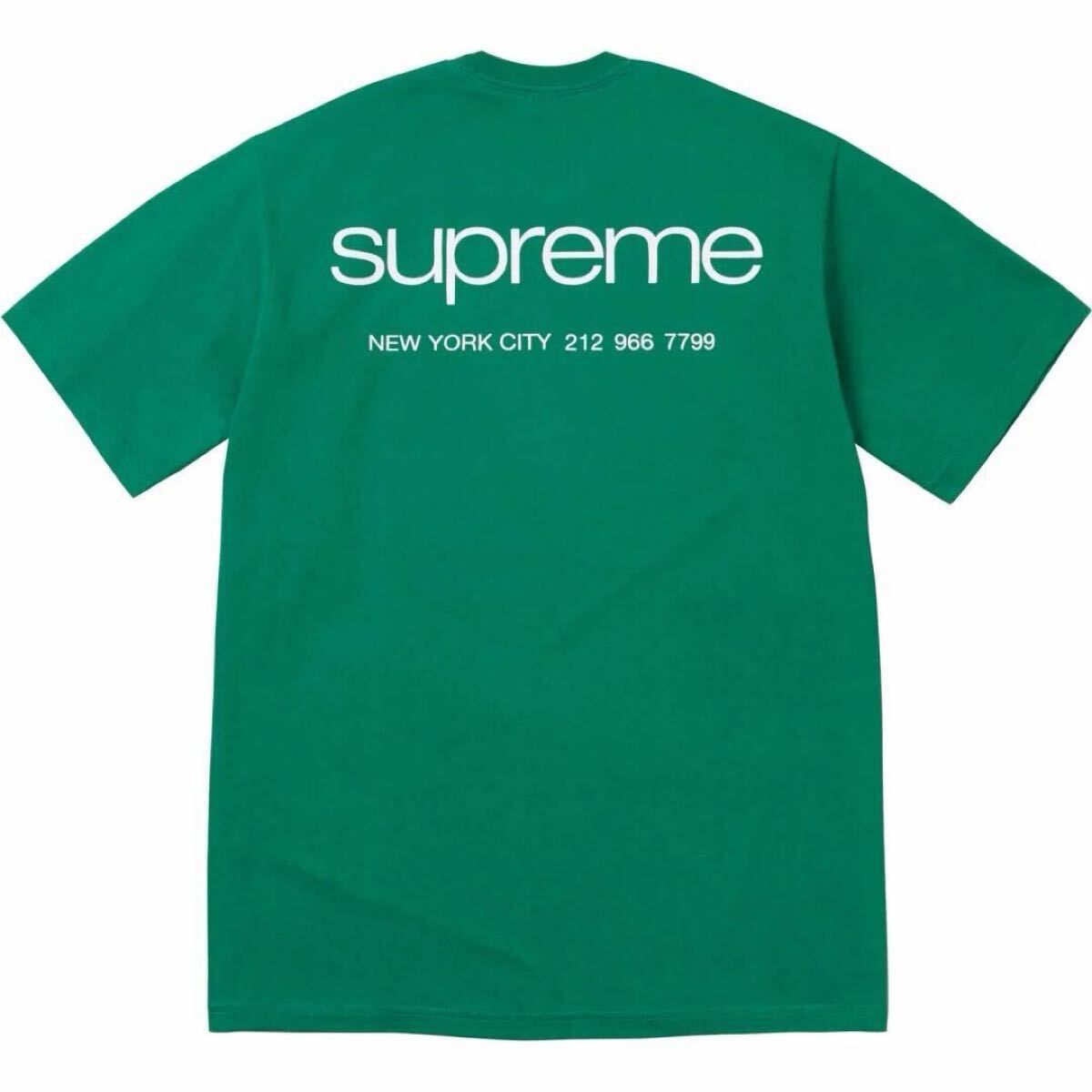 sale 国内正規品 未使用 シュプリーム クラシック ロゴ Ｔシャツ supreme 23AW NYC Tee medium M green グリーン classic logo 復刻 25SS