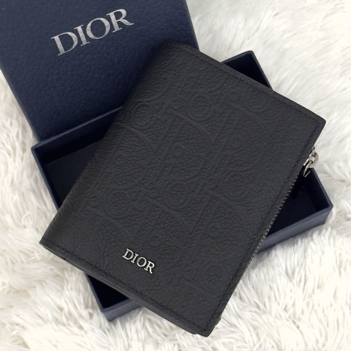 ☆新品同様☆DIOR ディオール グラビティ バーティカル コンパクト 財布 現行 新作