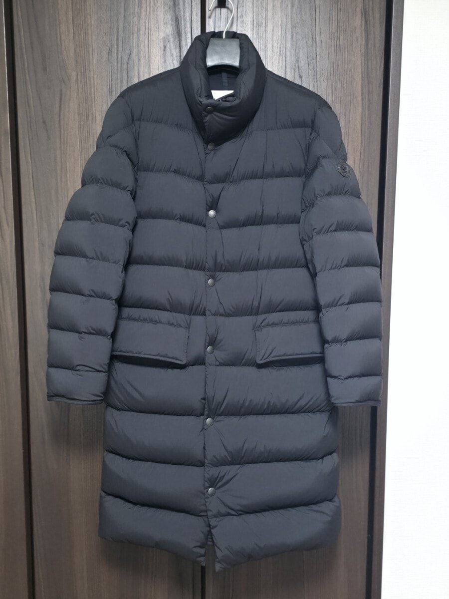 MONCLER 19AW BRASSENS スタンドカラー ロングダウン 1 黒