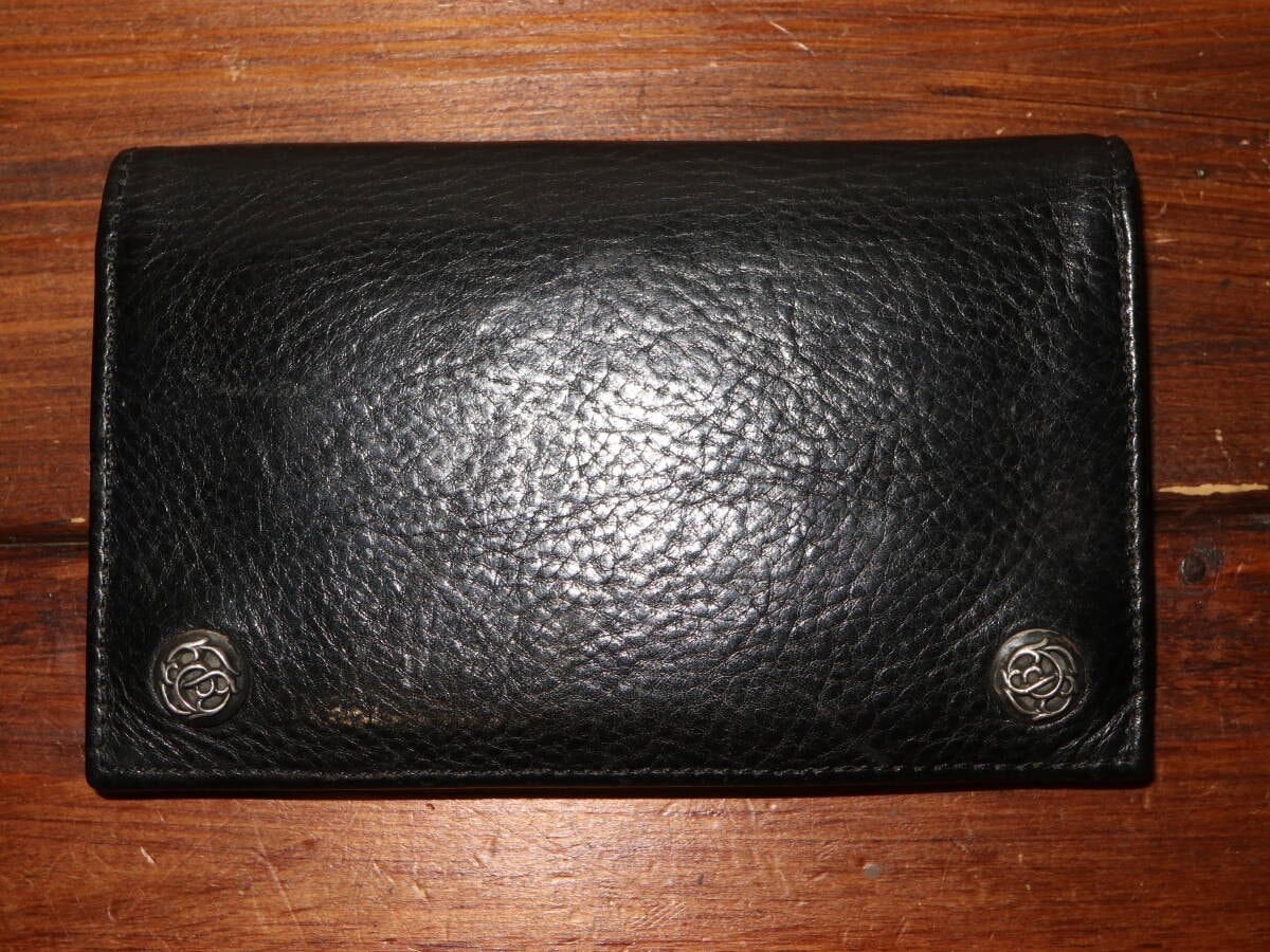 クロムハーツ 1ジップウォレット フローラル シルバー "ブラック"