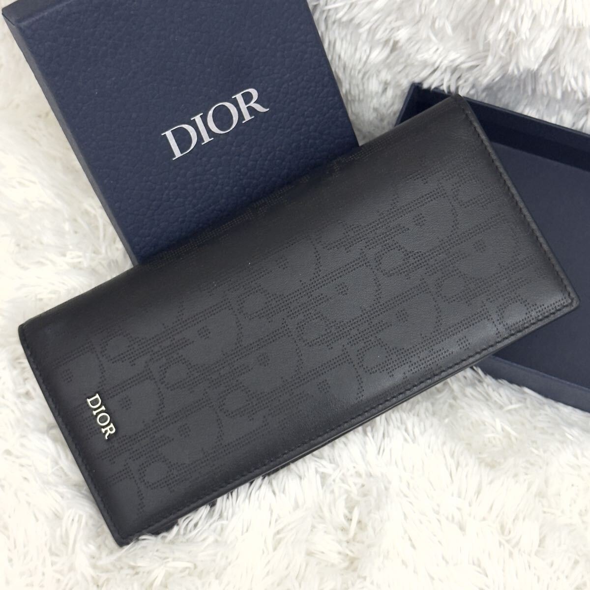 ディオール 折財布 オブリーク トロッター柄 ギャラクシー 黒 ブラック2549 ディオール 折財布 オブリーク トロッター柄 ギャラクシー 黒 ブラック