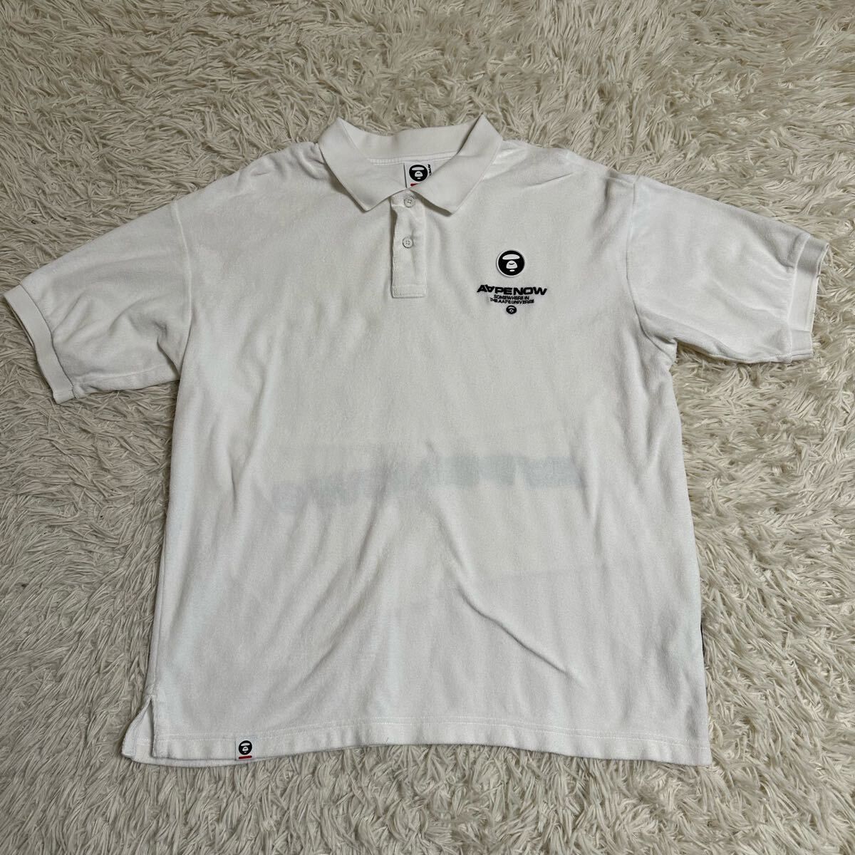【ABATHINGAPE】アベイシングエイプ ポロシャツ 半袖 L パイル生地