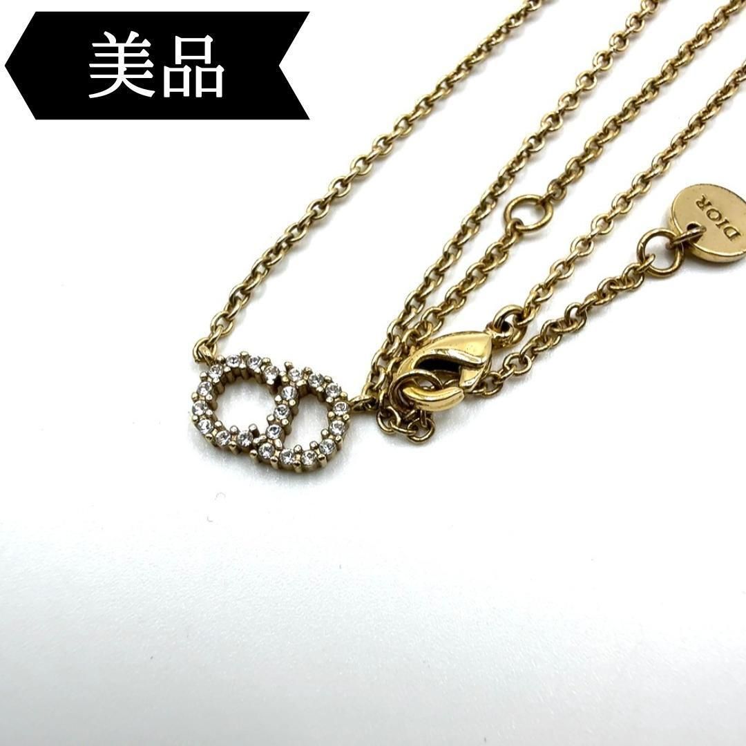 美品 ディオール クレール ディー リュヌ ネックレス ラインストーン