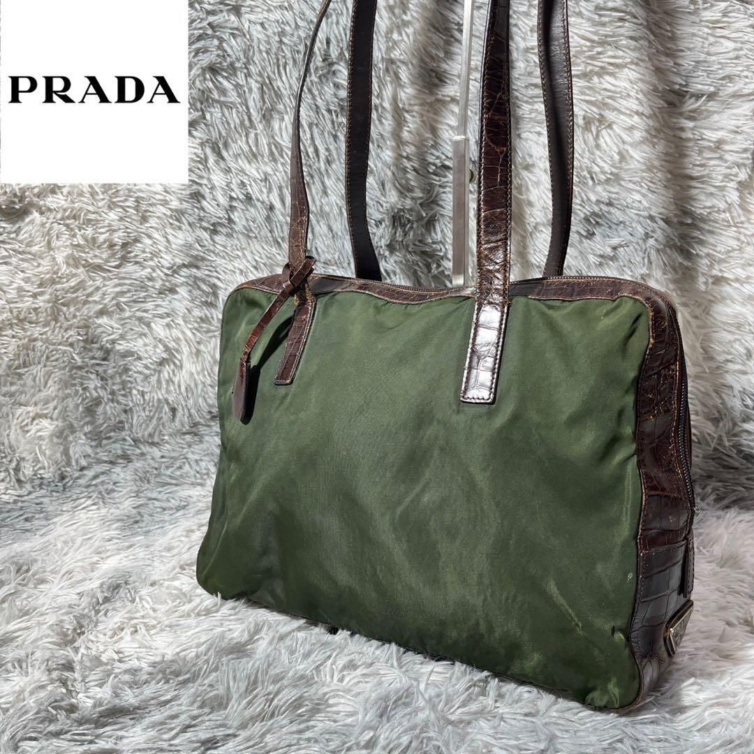 [大人気]　プラダ　ＰＲＡＤＡ　トートバッグ　ハンドバッグ　三角ロゴ　ナイロン
