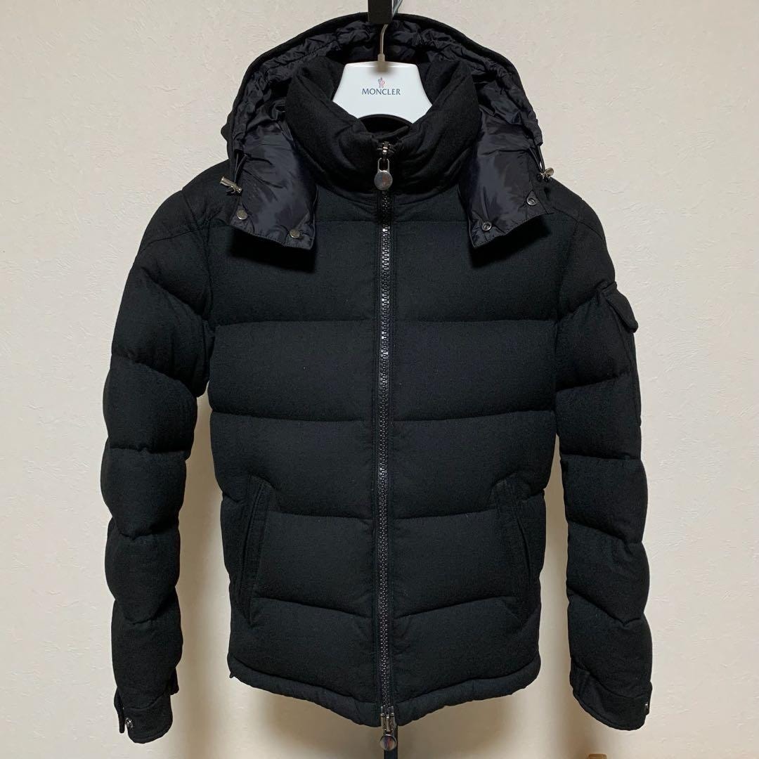 鑑定済★ モンクレール　モンジュネーブル　サイズ0 ブラック　黒　5D87