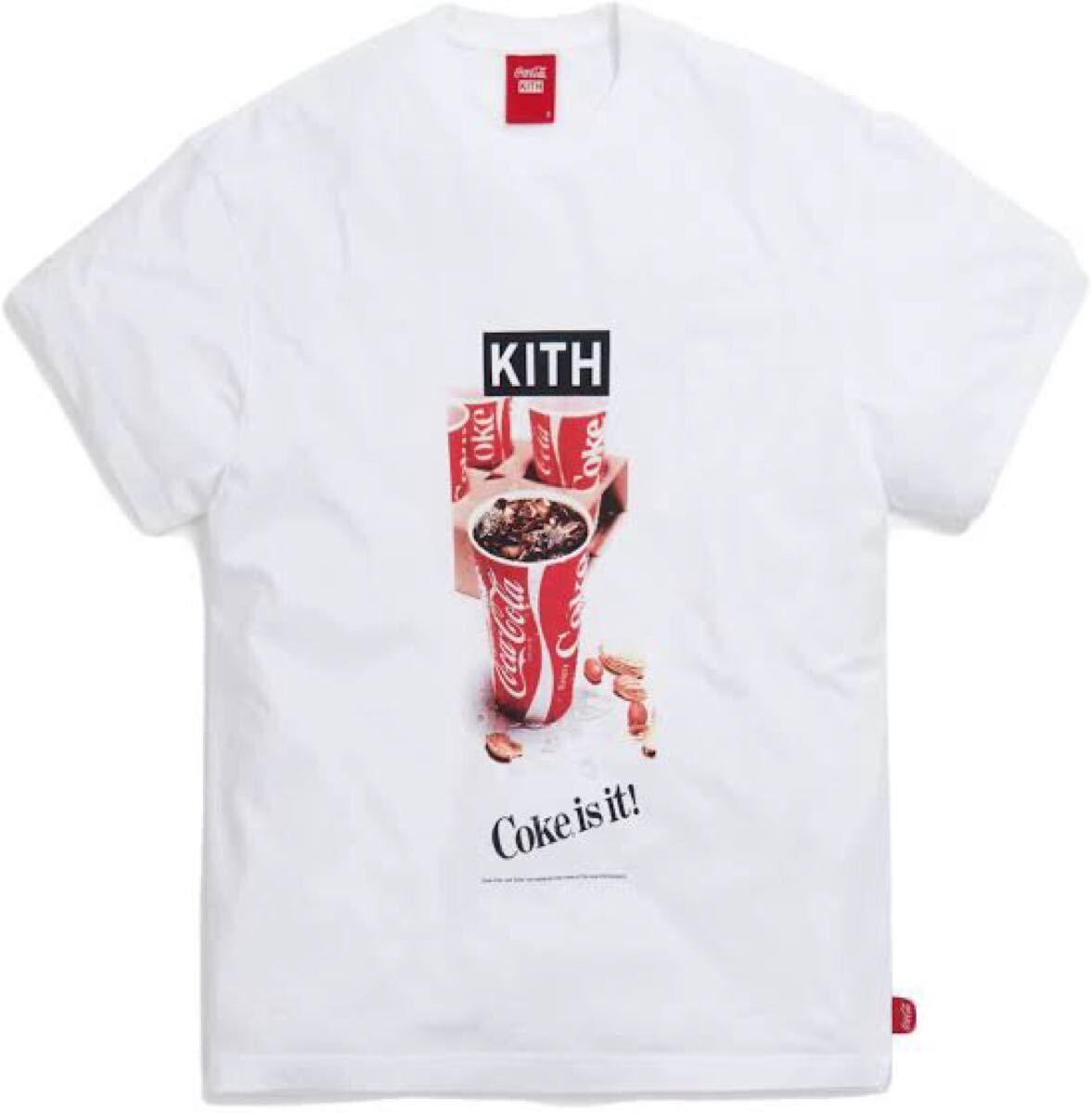 新品 L KITH × Coca-Cola Ad Vintage Tee キス コカコーラ コラボ Tシャツ 白 ホワイト ヴィンテージ KH3866-101