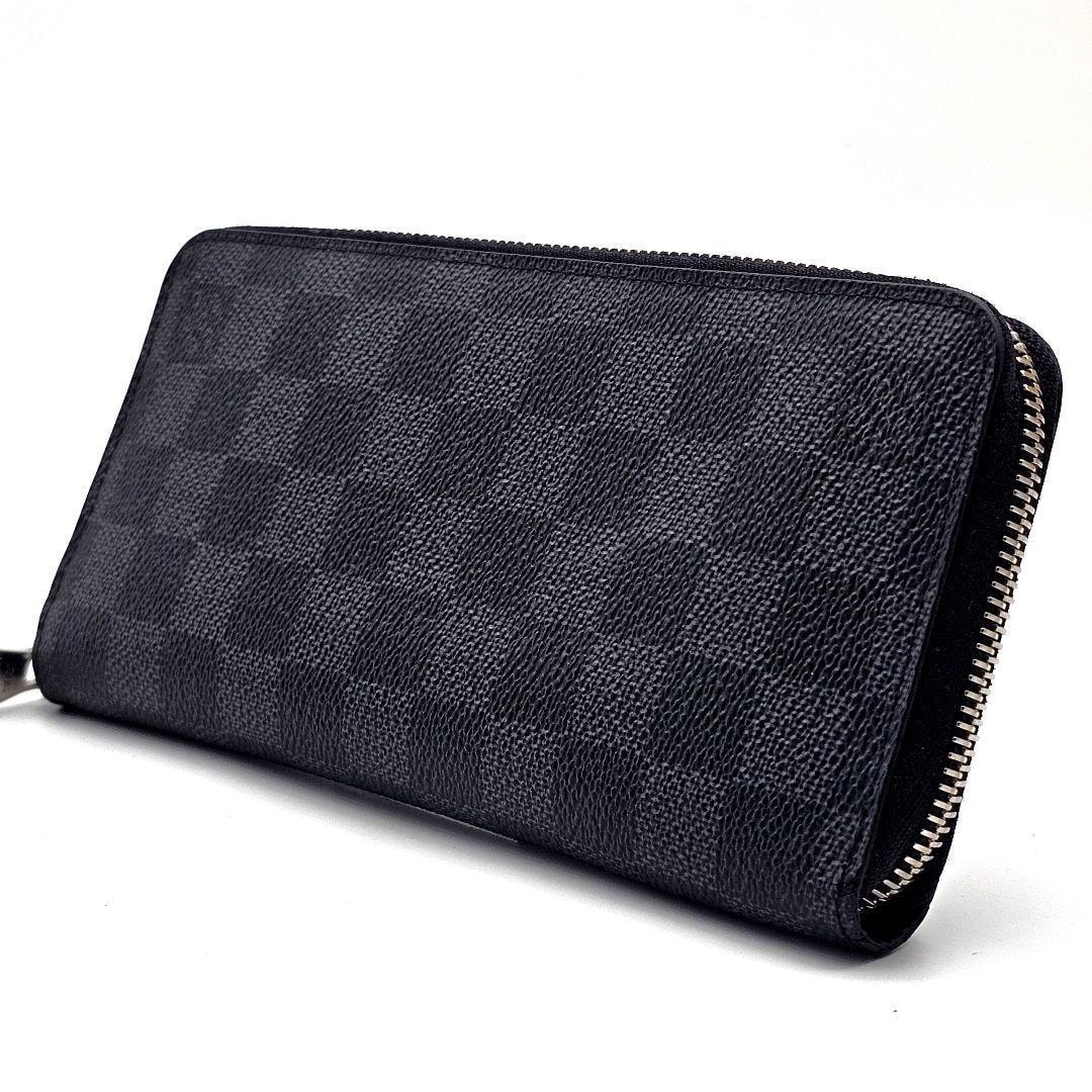 ルイヴィトン　ヴェルティカル　ダミエグラフィット　ジッピー　長財布　市松模様　E265