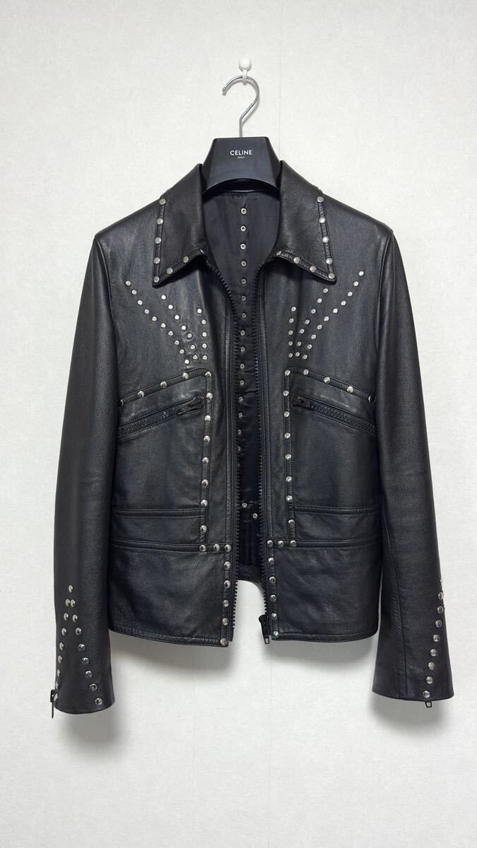 CELINE セリーヌ 20FW Look73 スタッズレザーブルゾン XS Hedi Slimane
