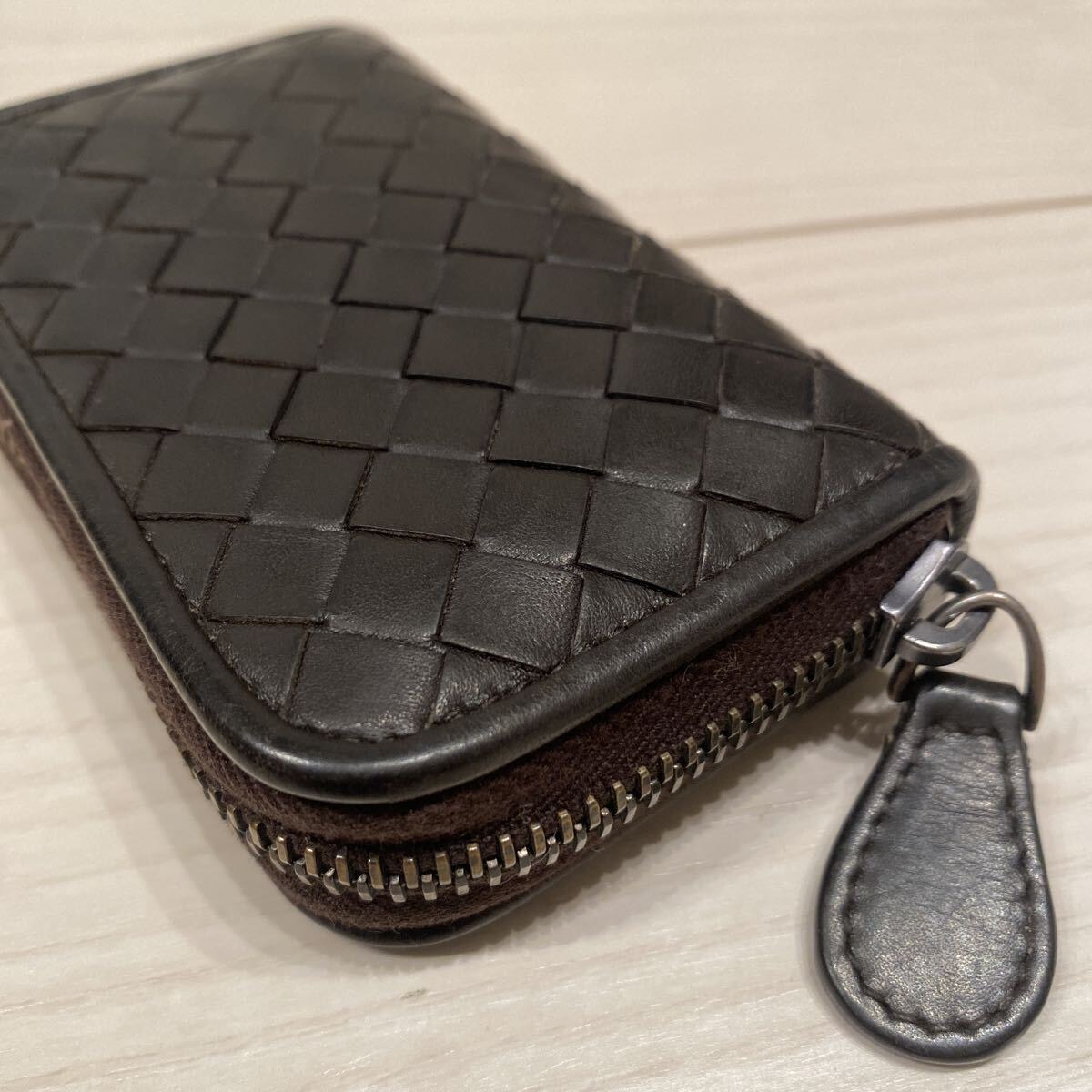 ボッテガヴェネタ ICチップ BOTTEGA VENETA ジップ イントレチャート 